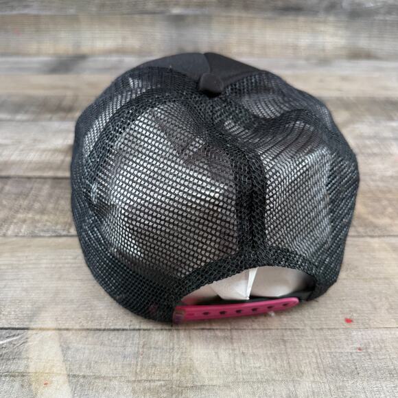 Roxy Hat Womens Black Pink Snapback Trucker Cap Pink Foam Small Adjustable - Picture 9 of 14